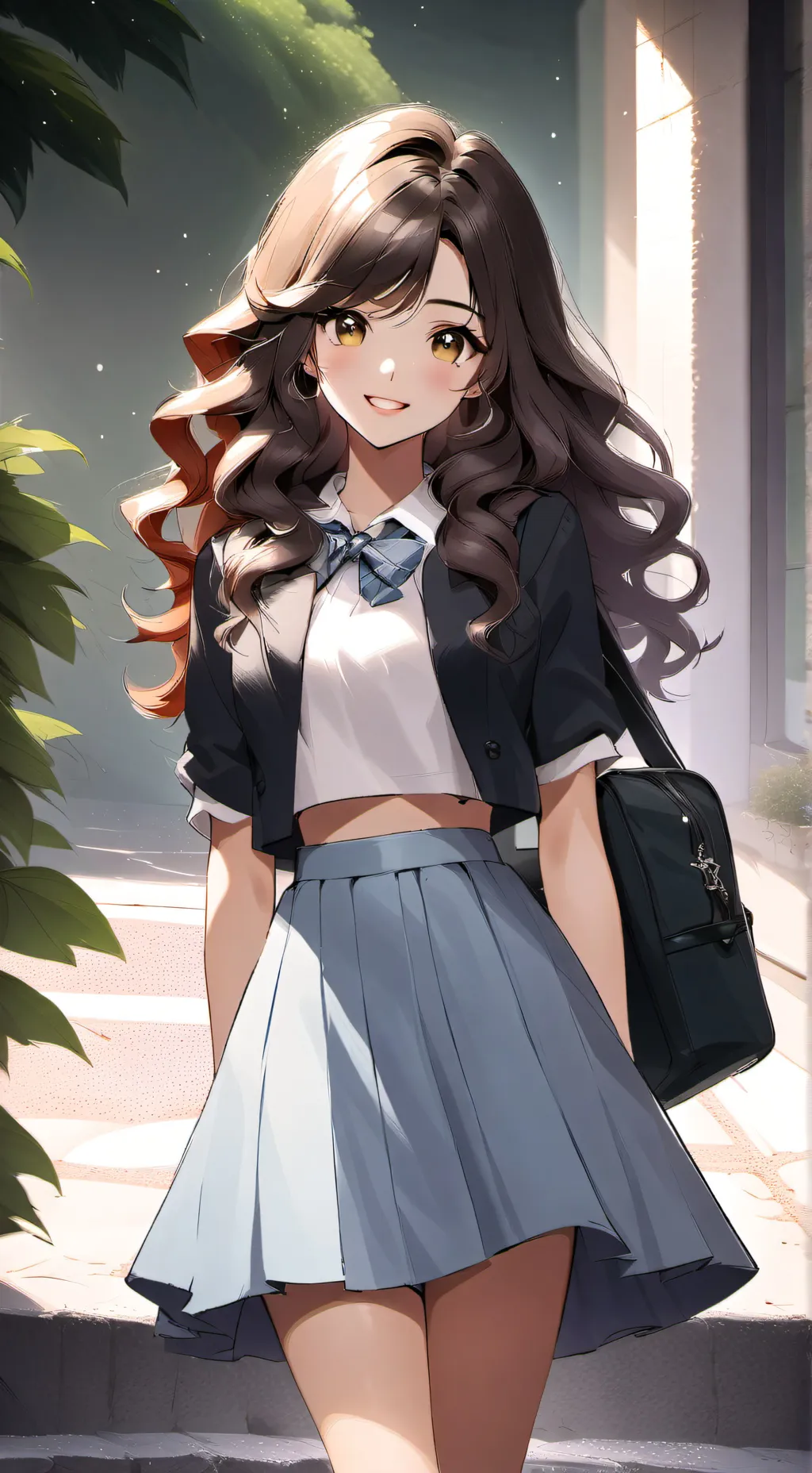 ai character: U new student! background