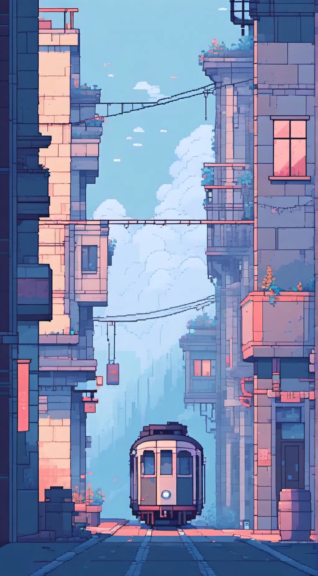 ai character: Ciudad background