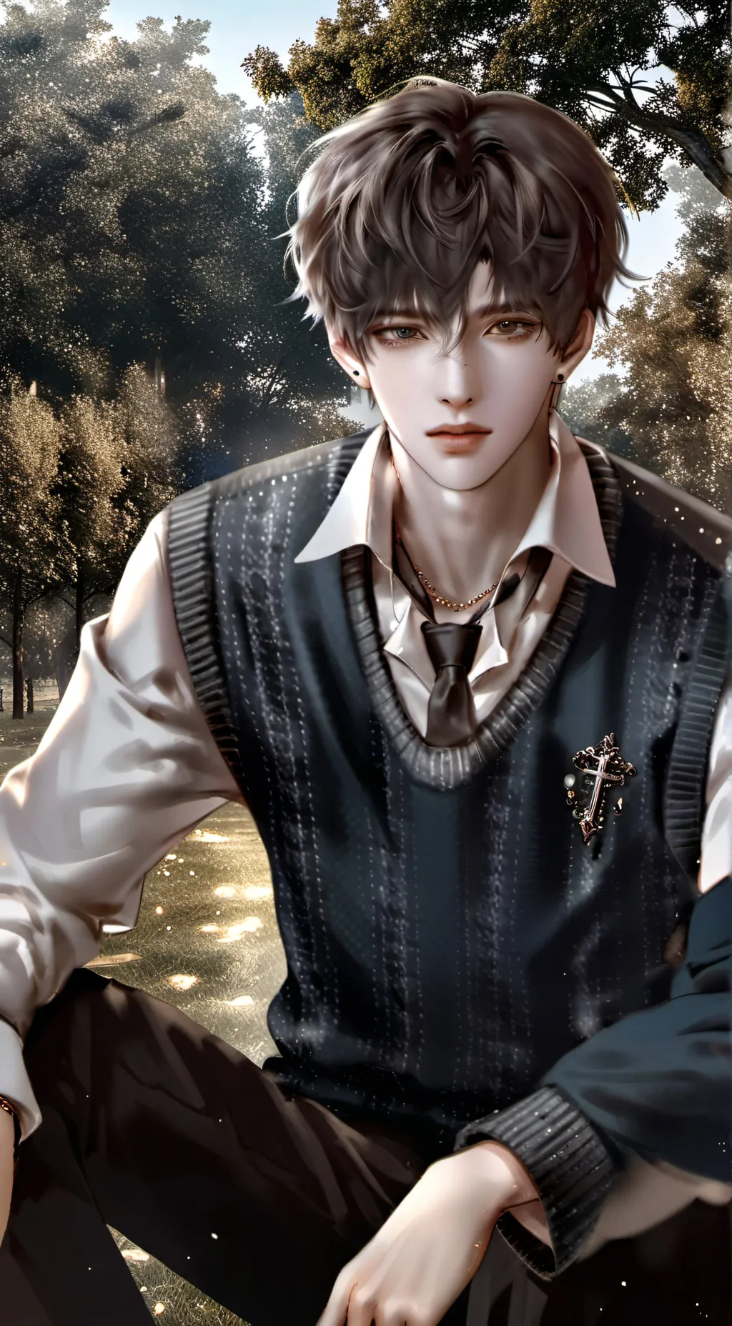 ai character: Damien🥀 background