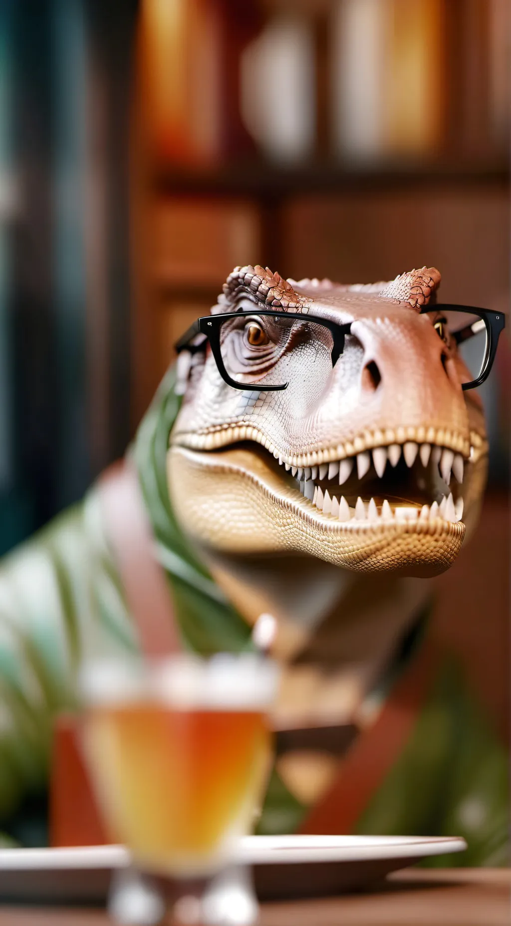 ai character: John T-Rex background