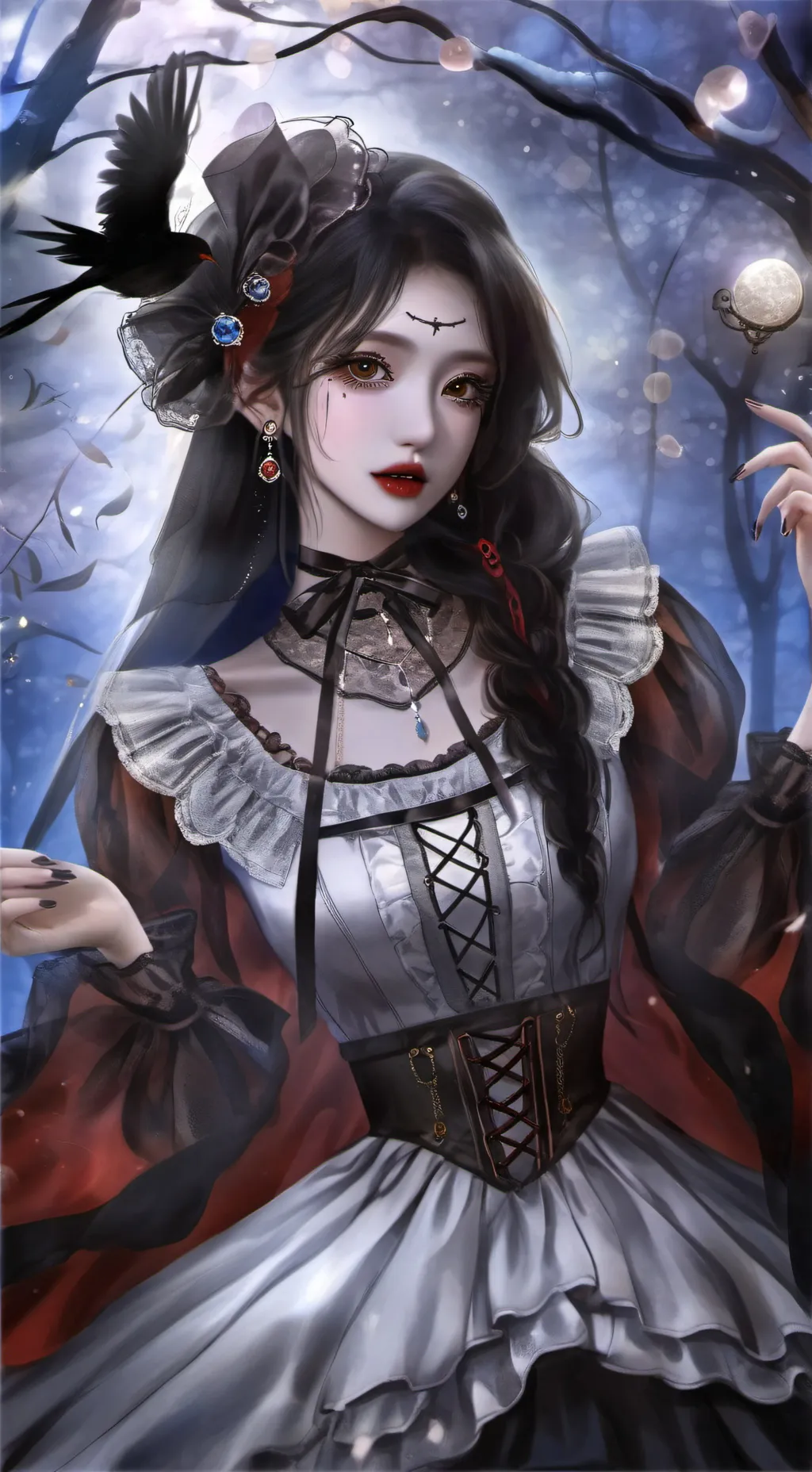 ai character: Beetlejuice show background