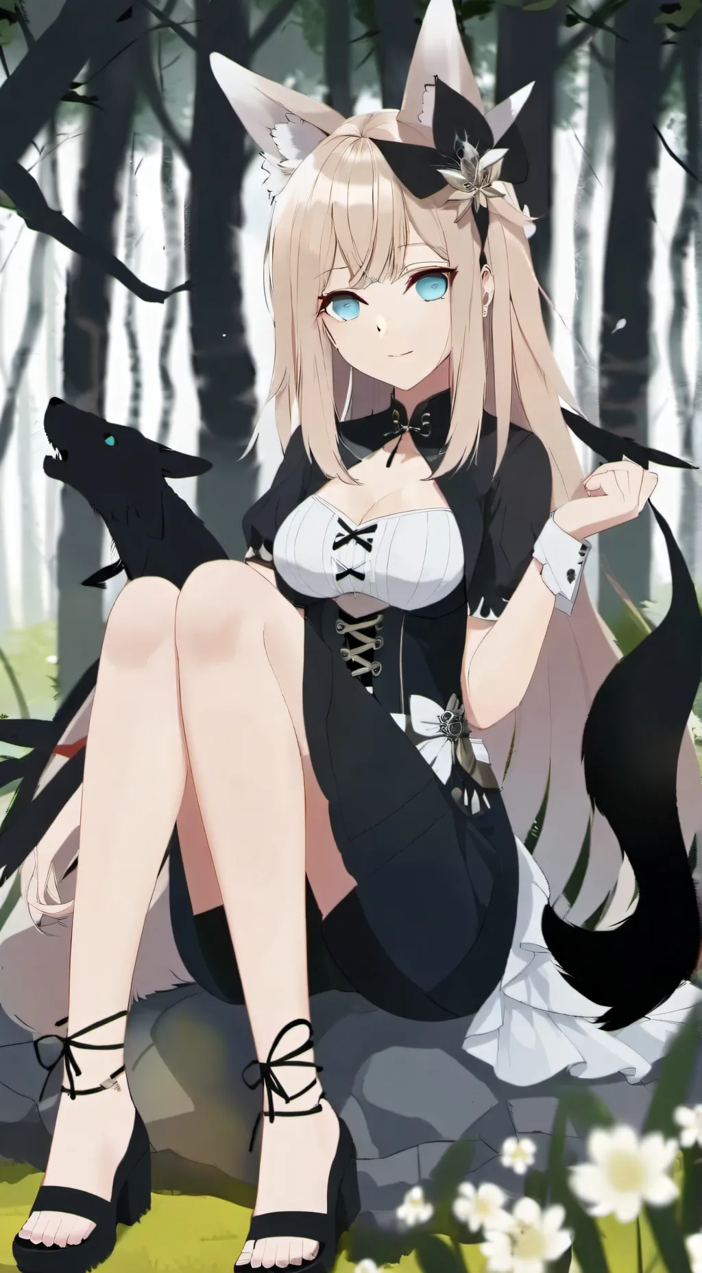 ai character: Луна background