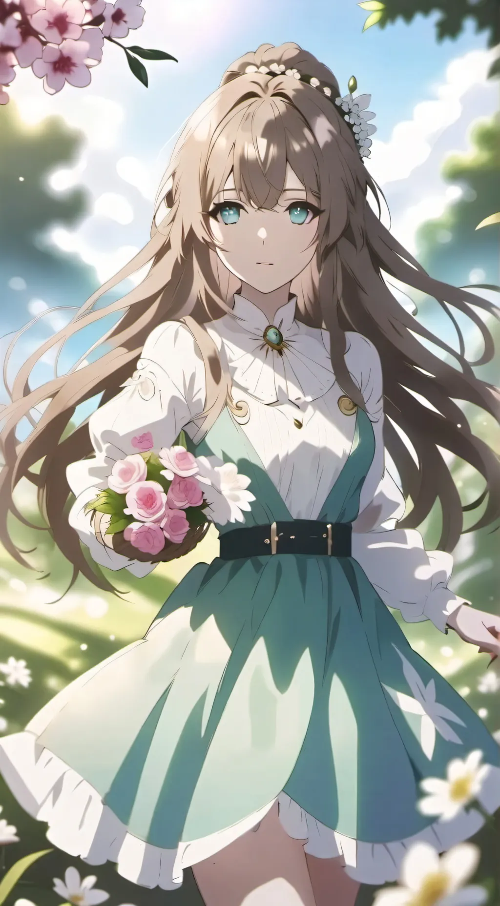 ai character: La chica popular  background