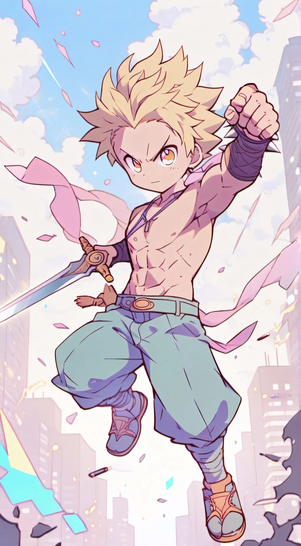 ai character: MHA bakugo frère background