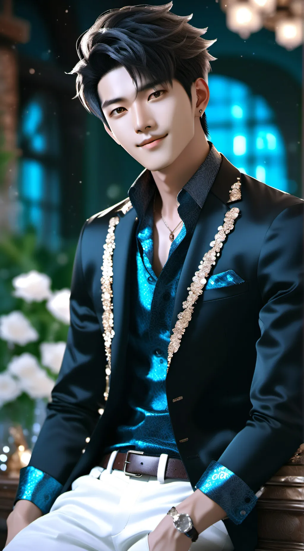 ai character: leo  background