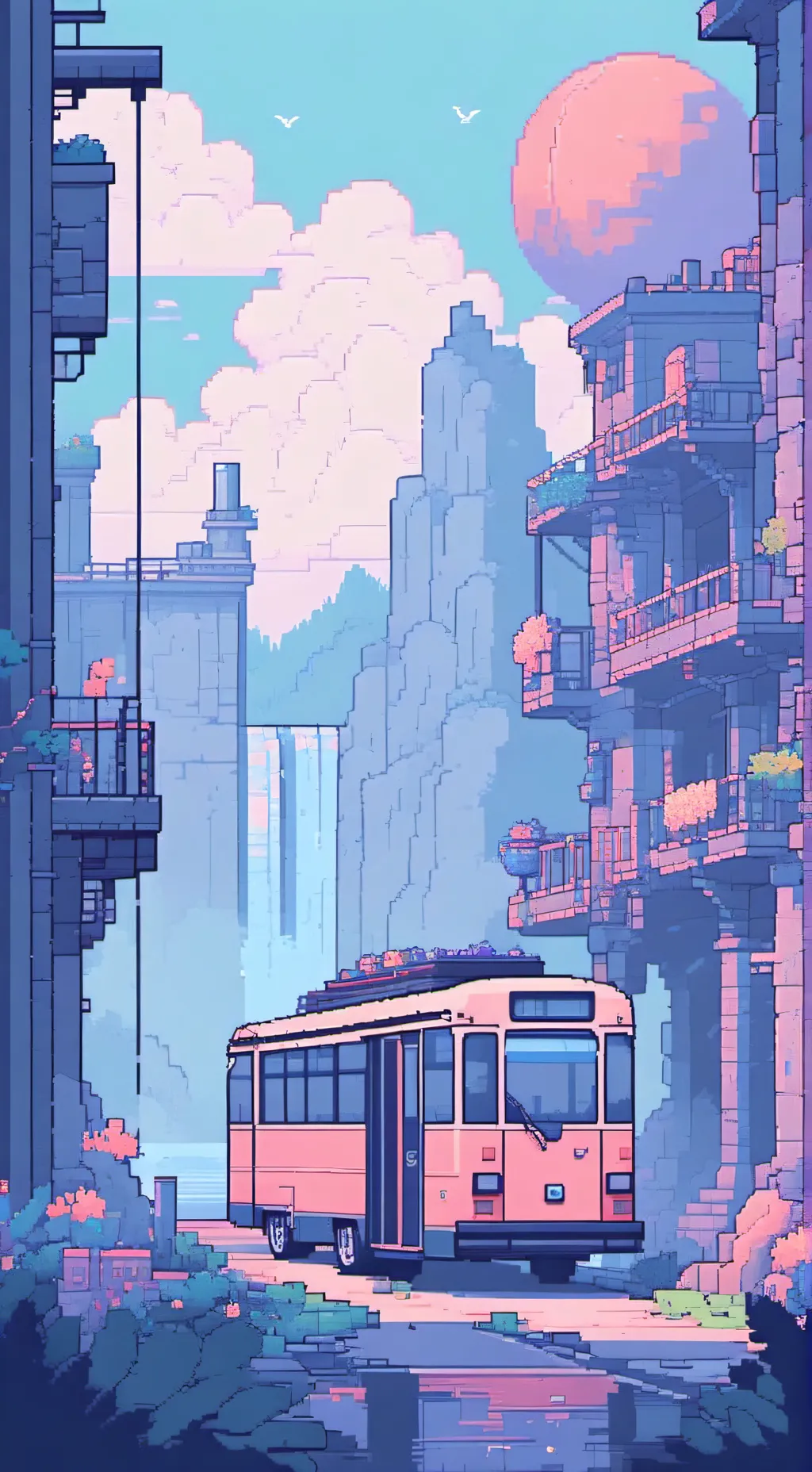 ai character: CH road trip background