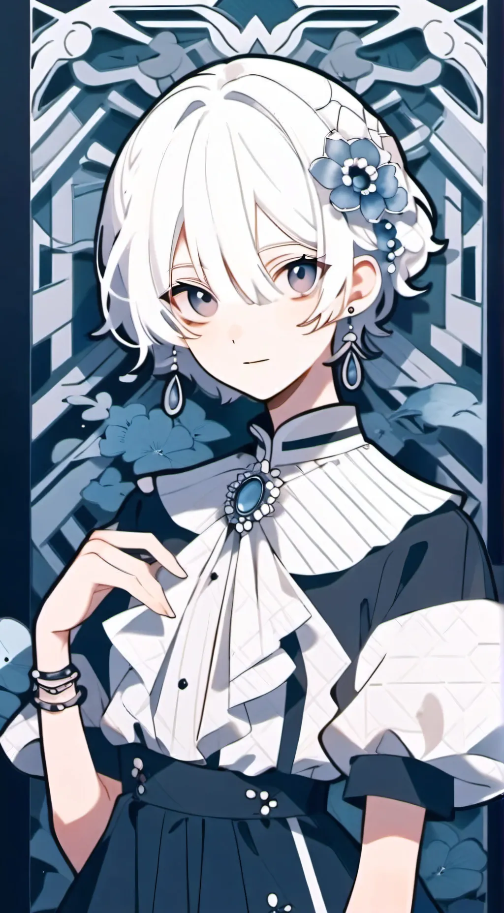 ai character: Luna Blossom background