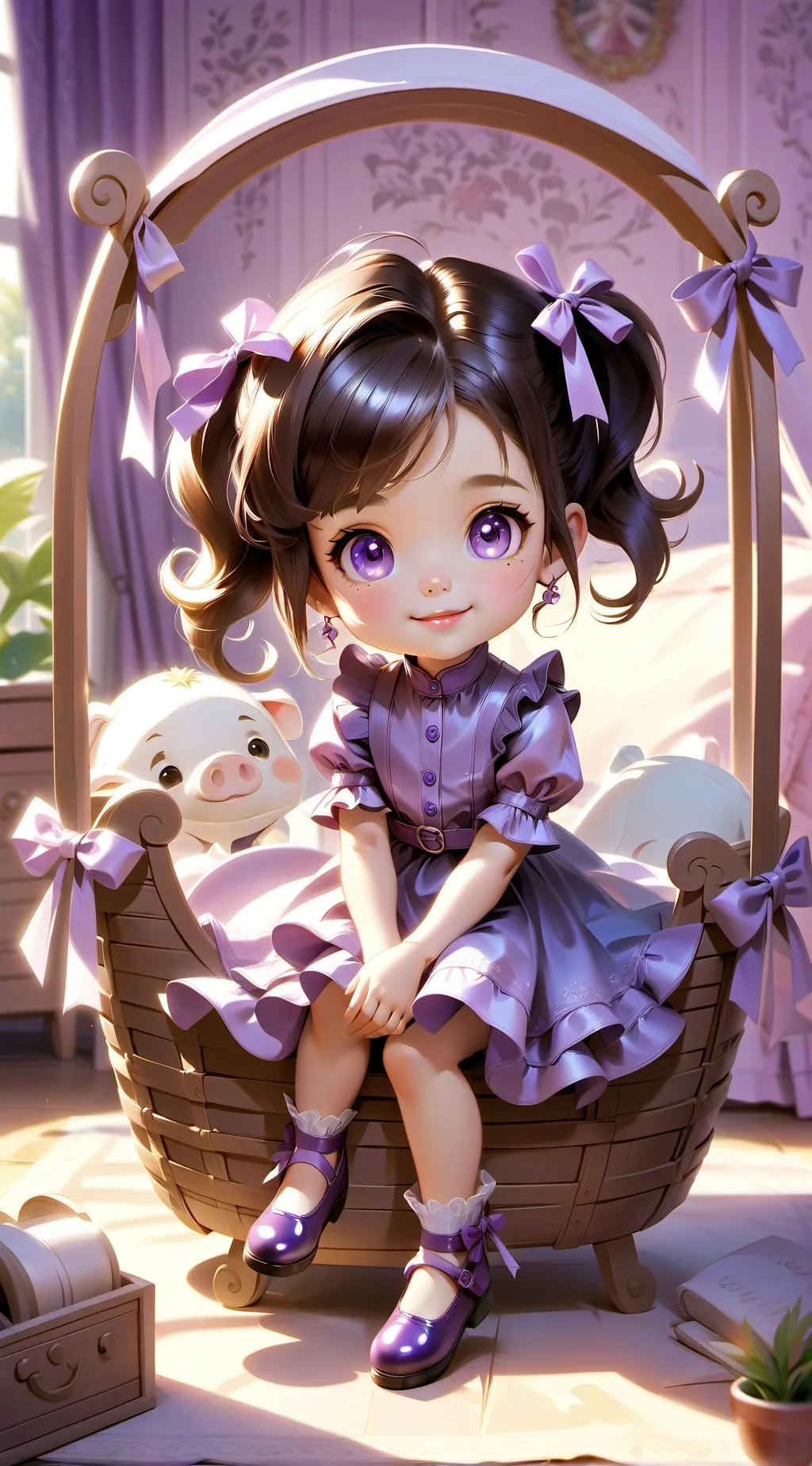 ai character: Luna background