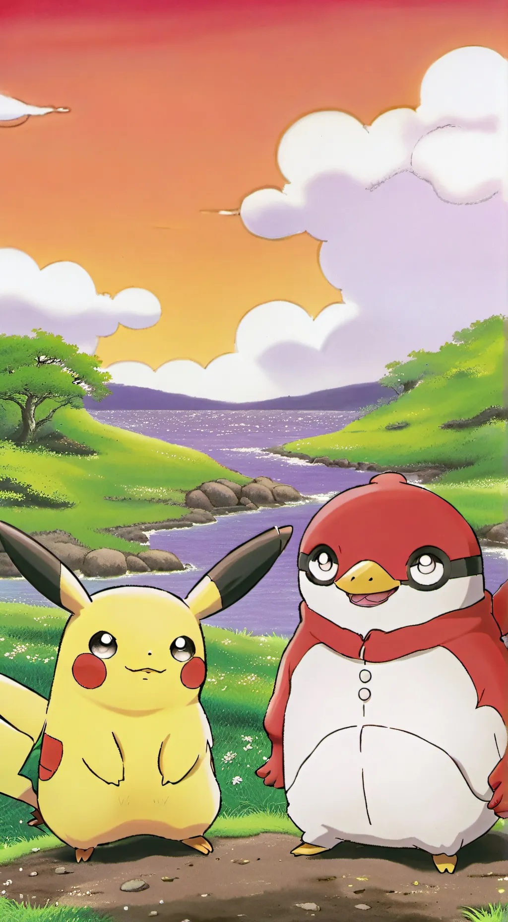 ai character: world of Pokemon background