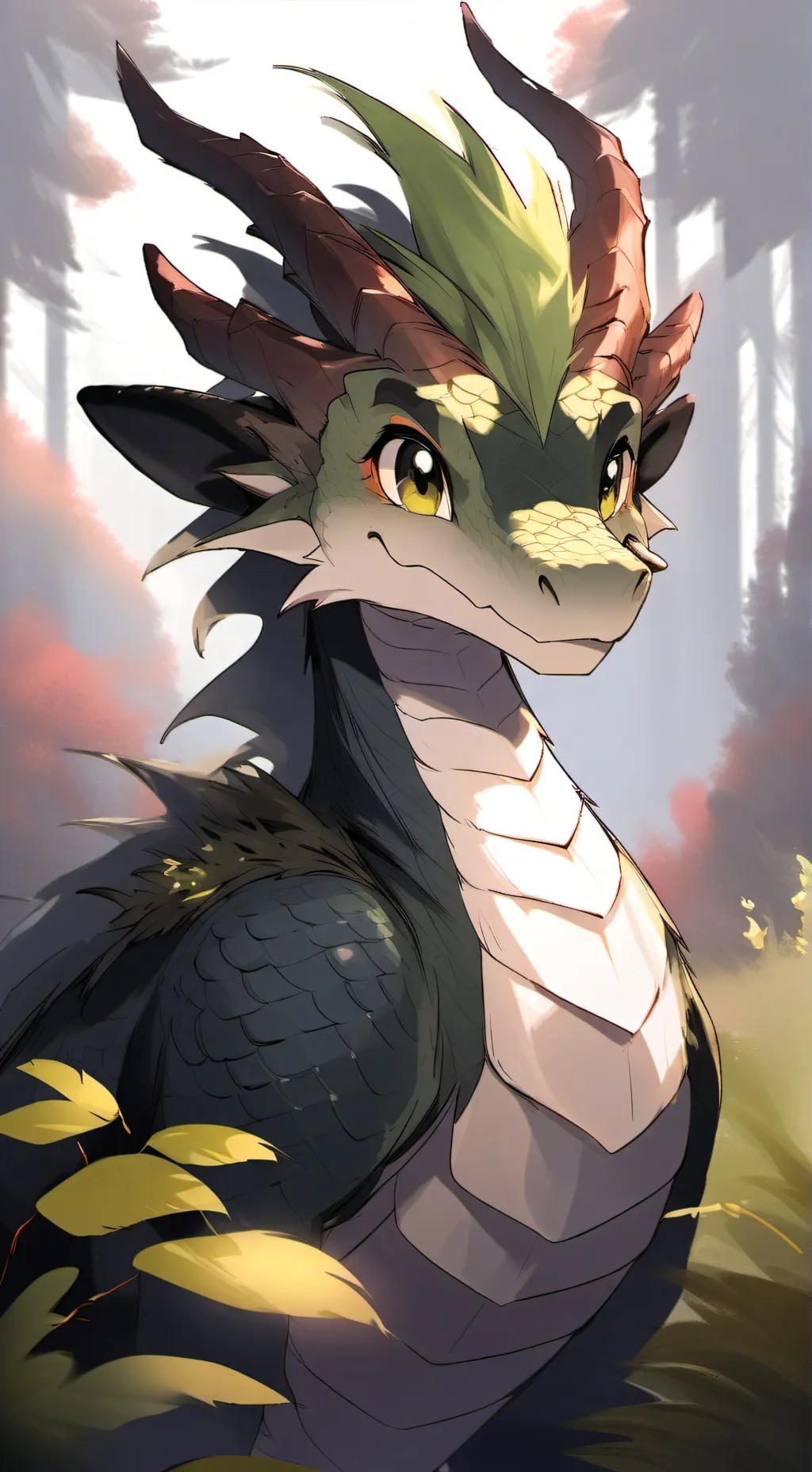 ai character: Lemongrass background