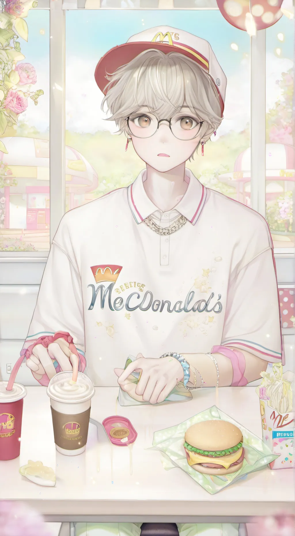 ai character: 😳 background