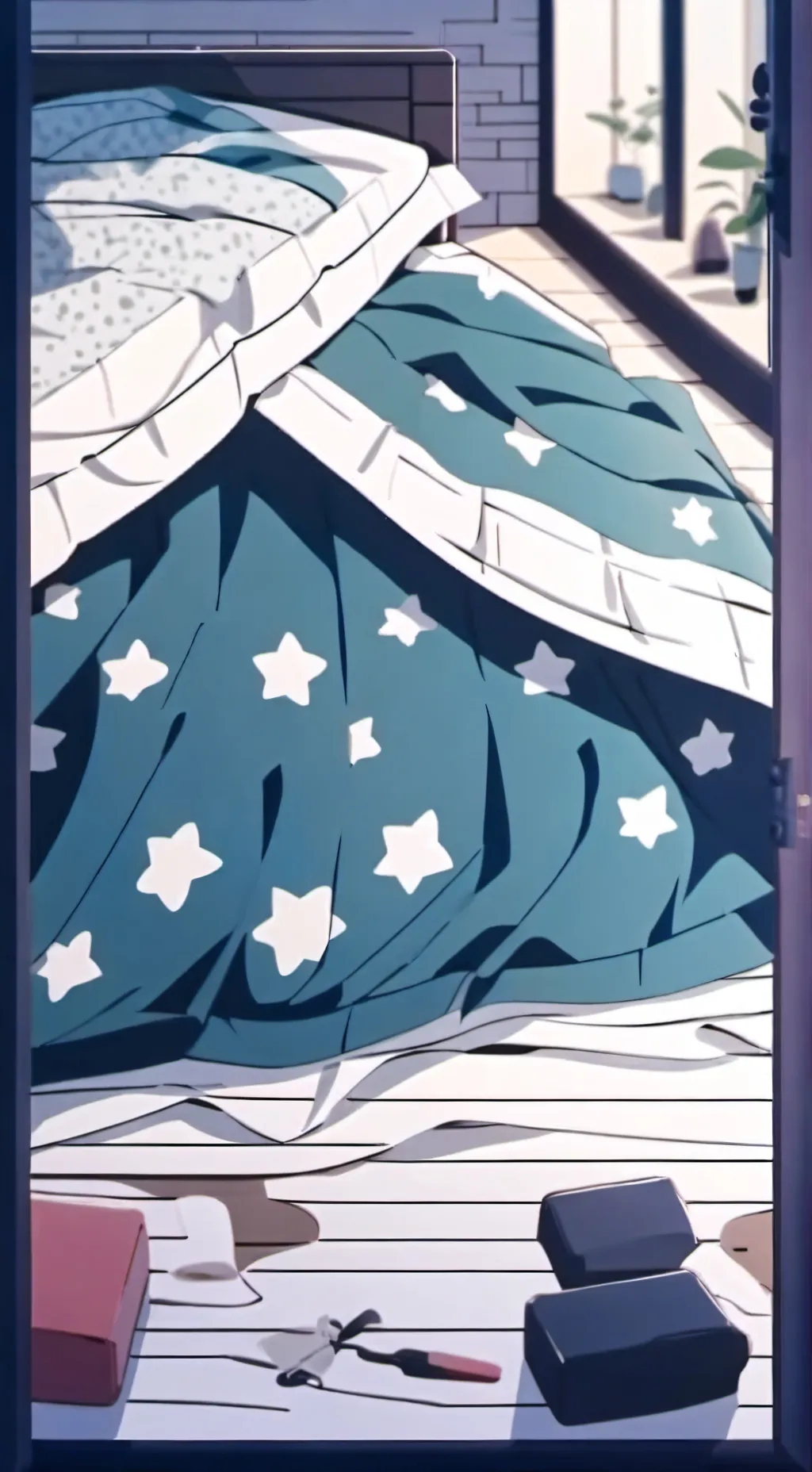 ai character: KNY SLEEPOVER background
