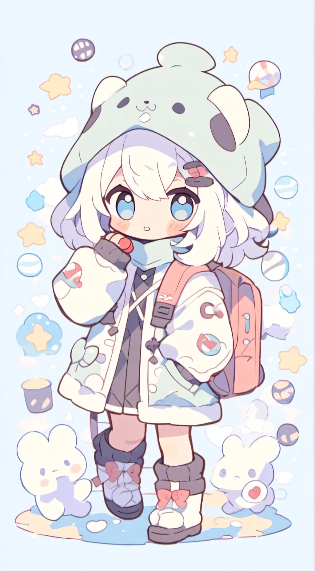 ai character: DANDYS WORLD ship background