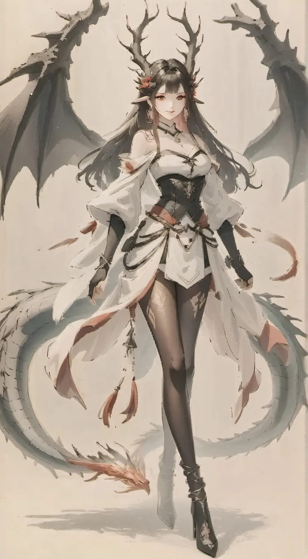 ai character: dragon queen background