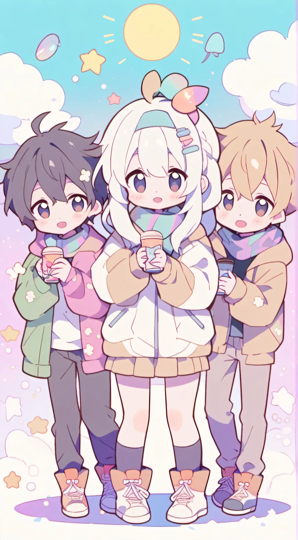 ai character: Gouda Friends. background