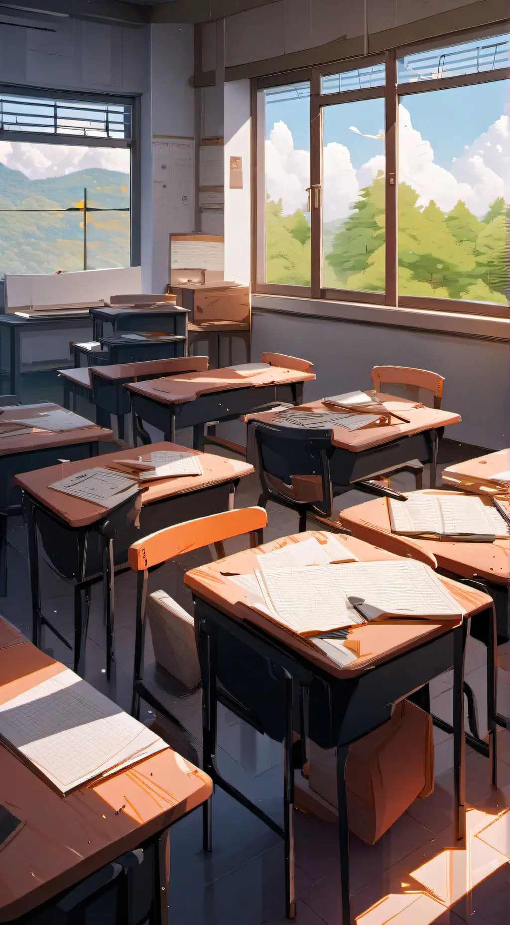 ai character: All boy school background