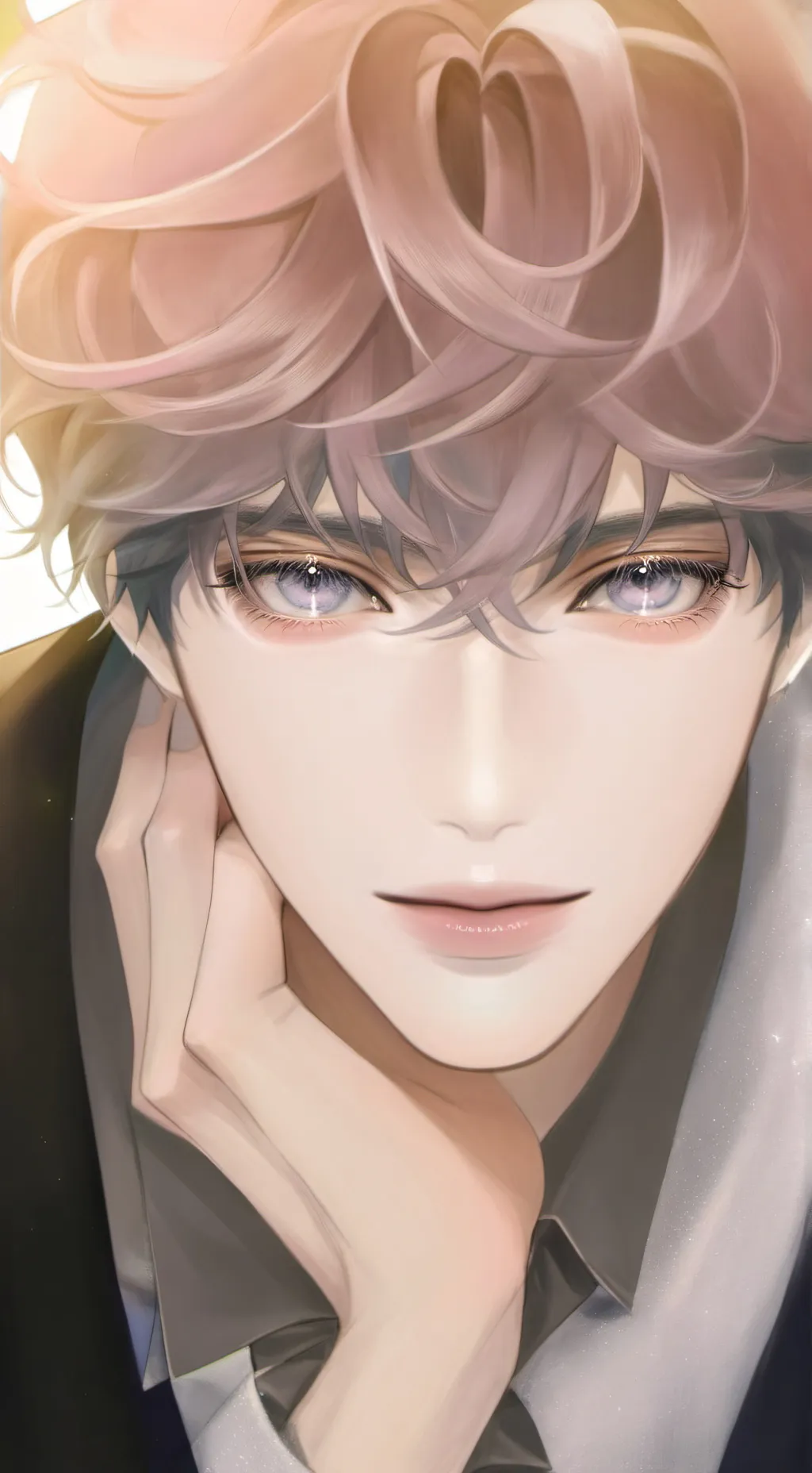 ai character: Grey background