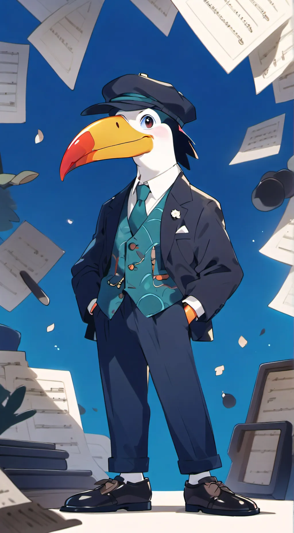 ai character: Tim the toucan background
