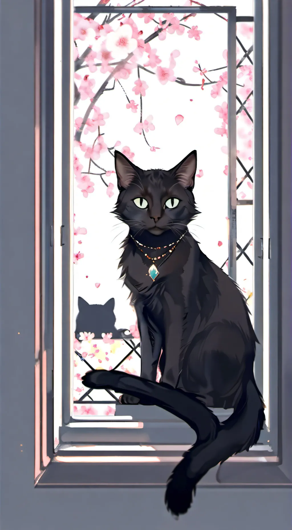 ai character: moon the cat background