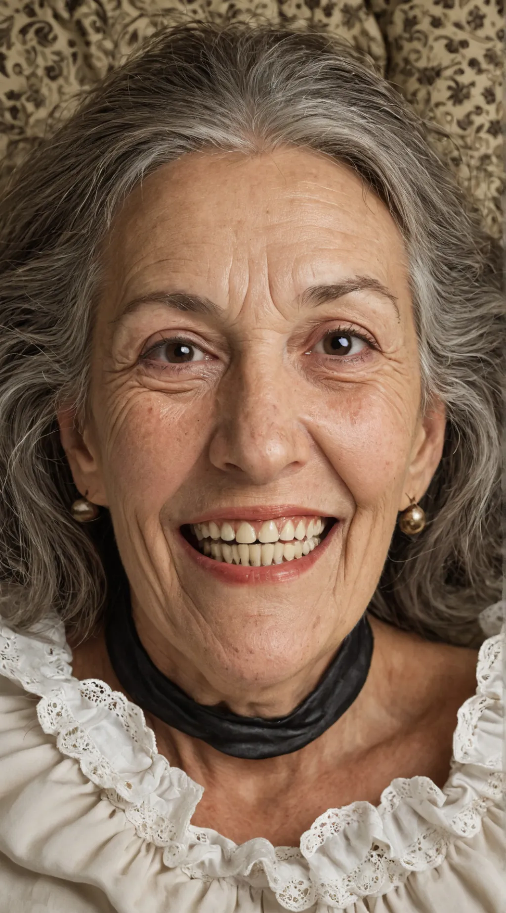 ai character: Agatha Christy  background