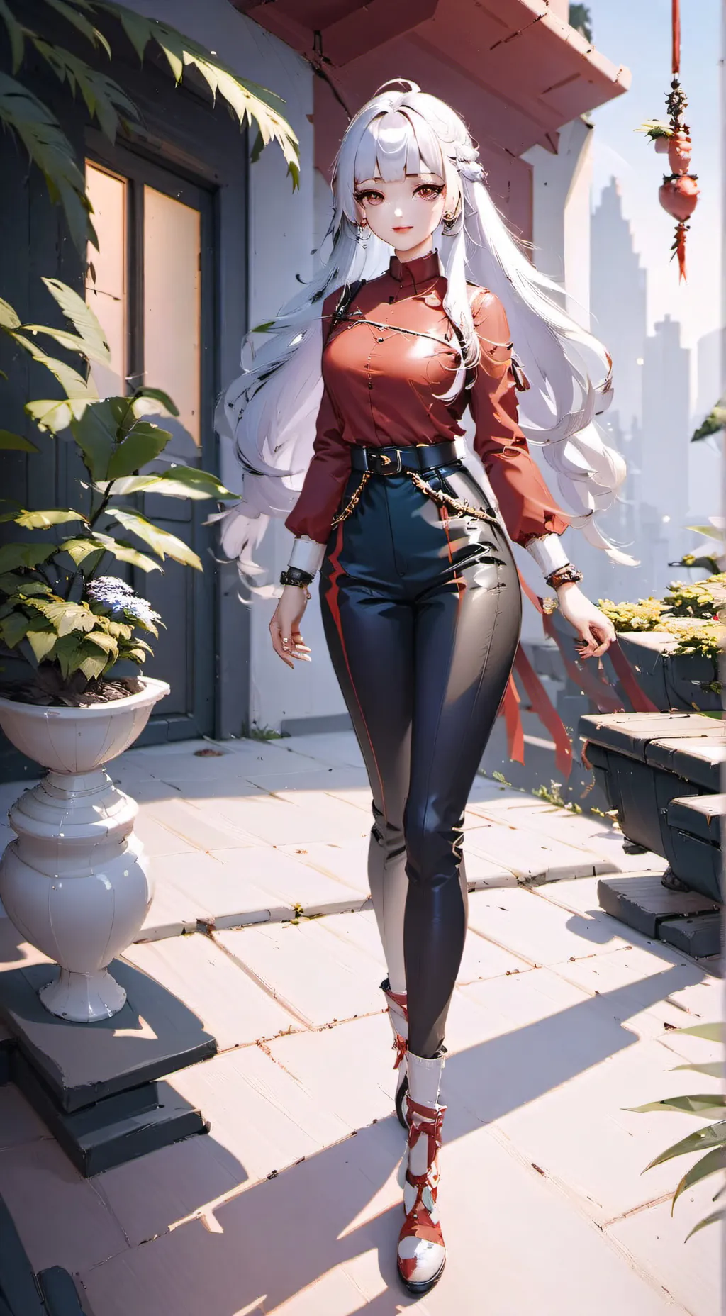 ai character: Andrea  background