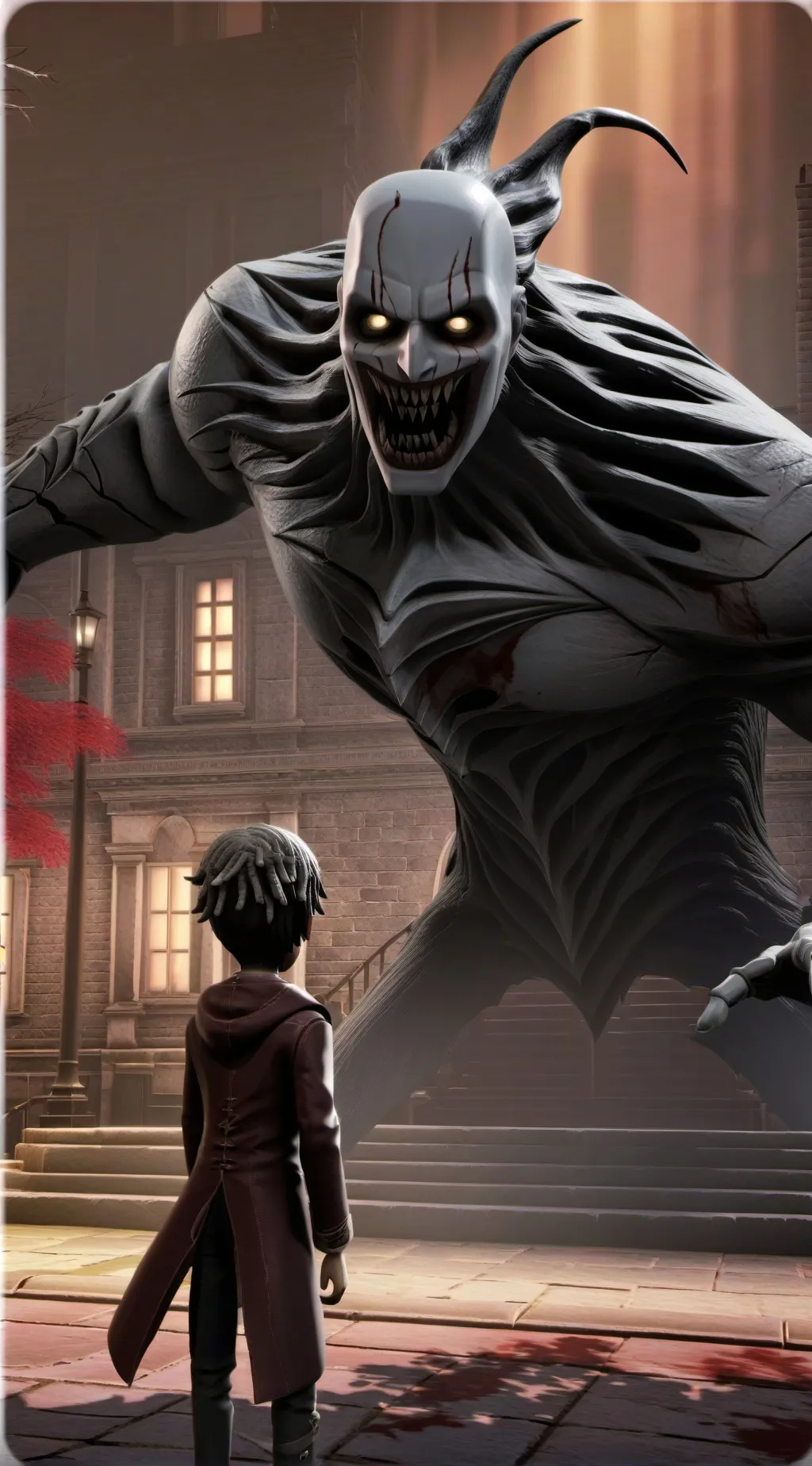 ai character: the gray virus  background