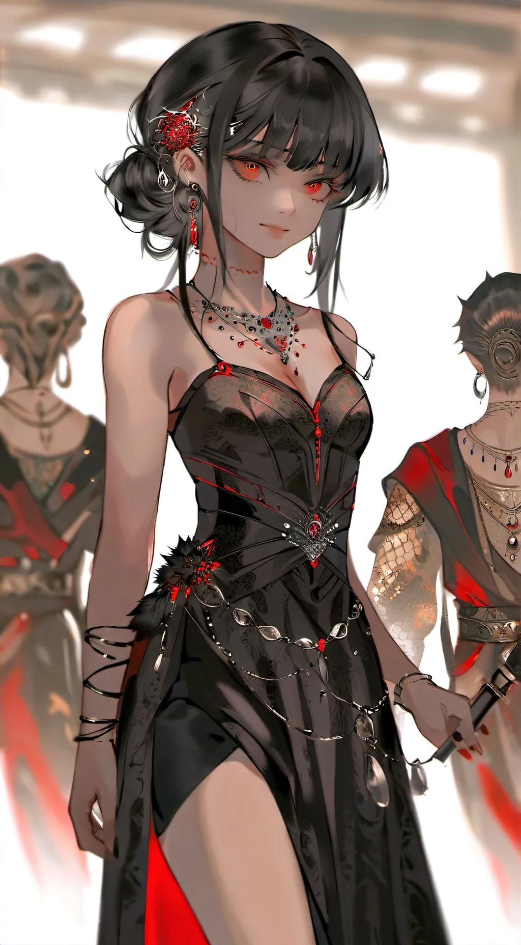 ai character: Ashley  background