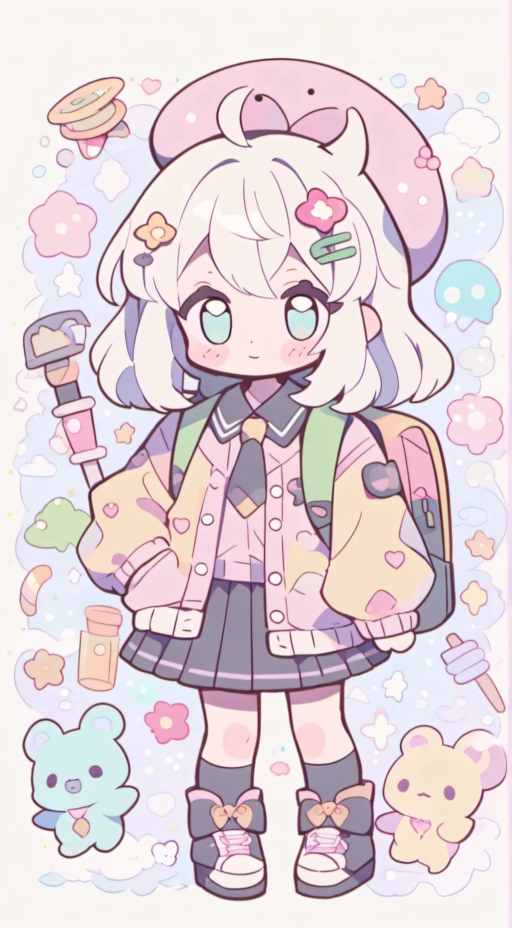 ai character: <☆Dw School!☆> background