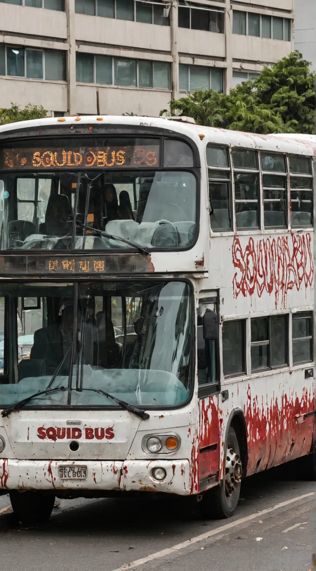 ai character: Squid bus! background