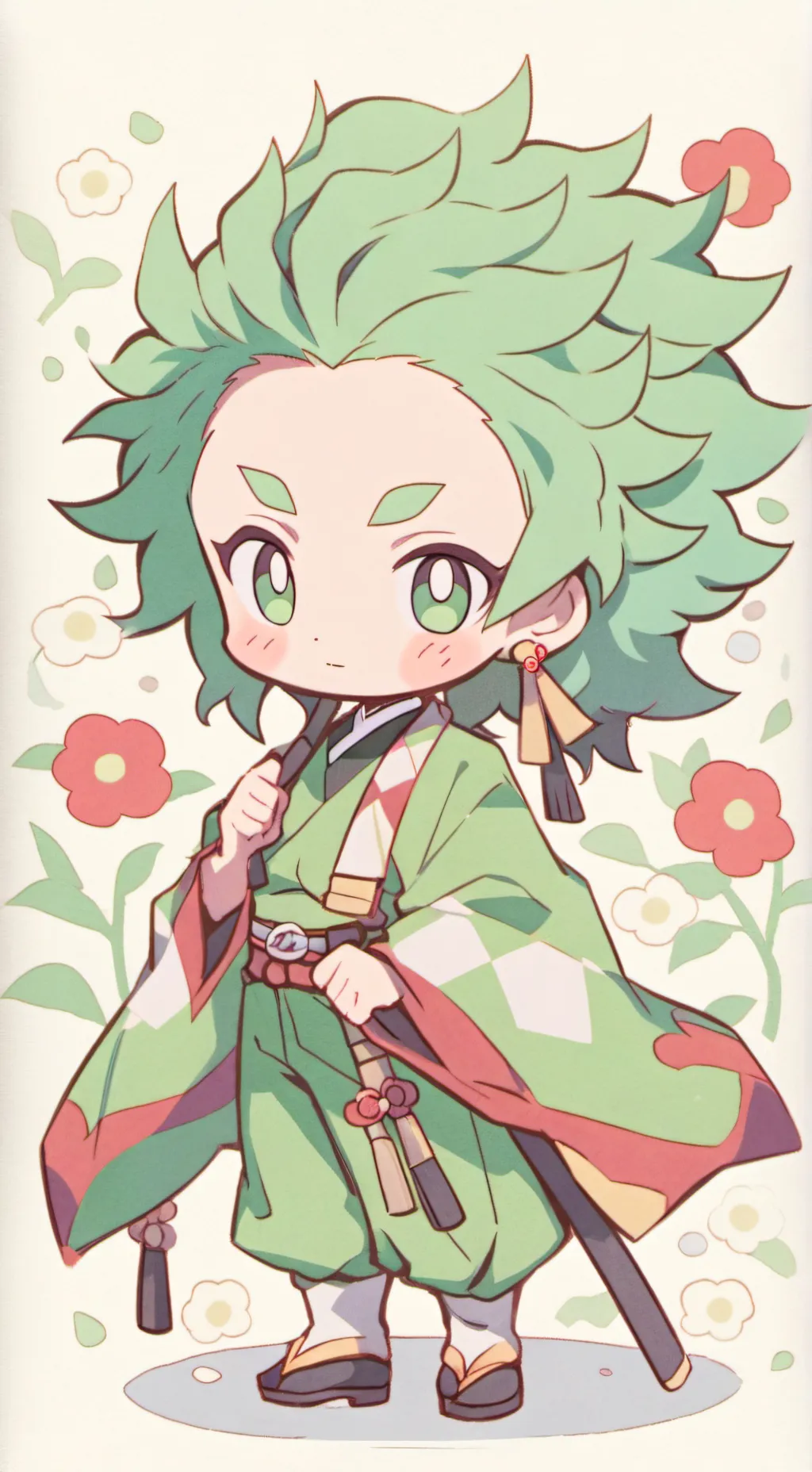 ai character: demon slayer background