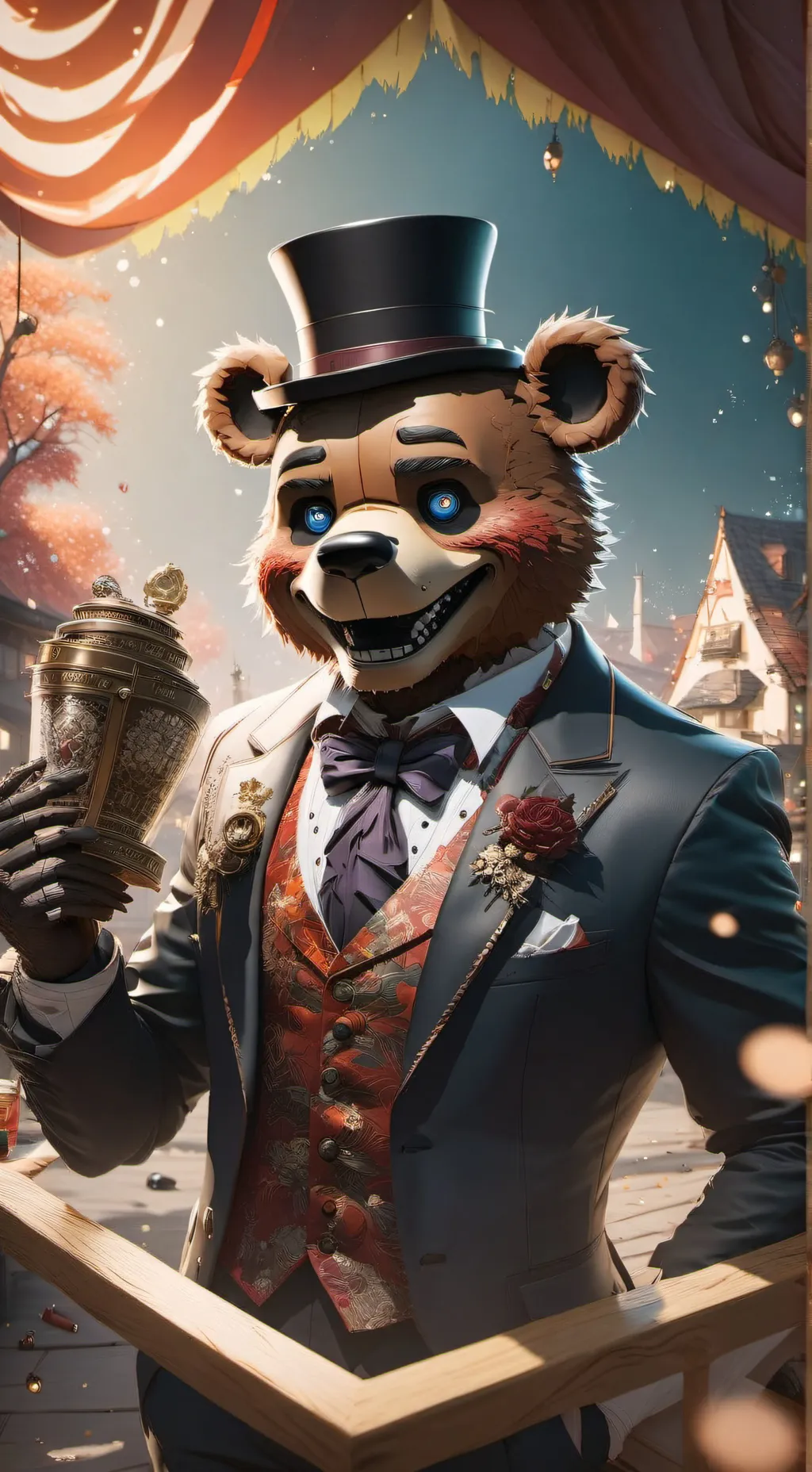 ai character: FNAF background