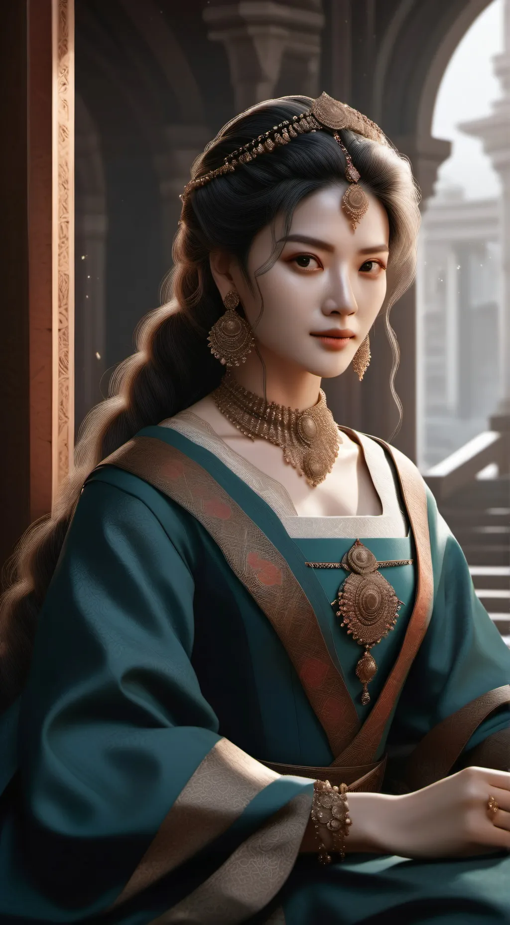 ai character: SUS giant background