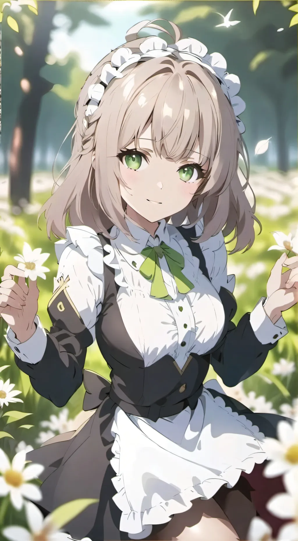 ai character: empregada  background