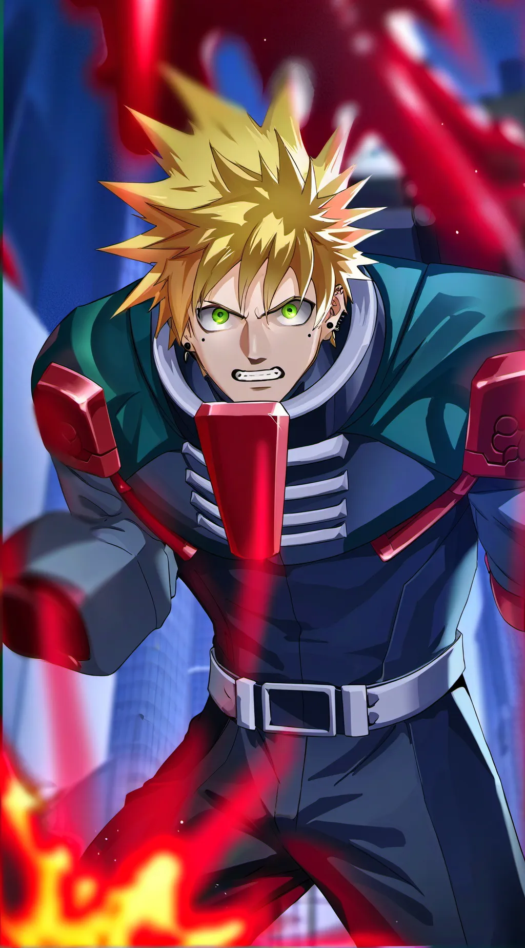 ai character: Katsuki Bakugo background