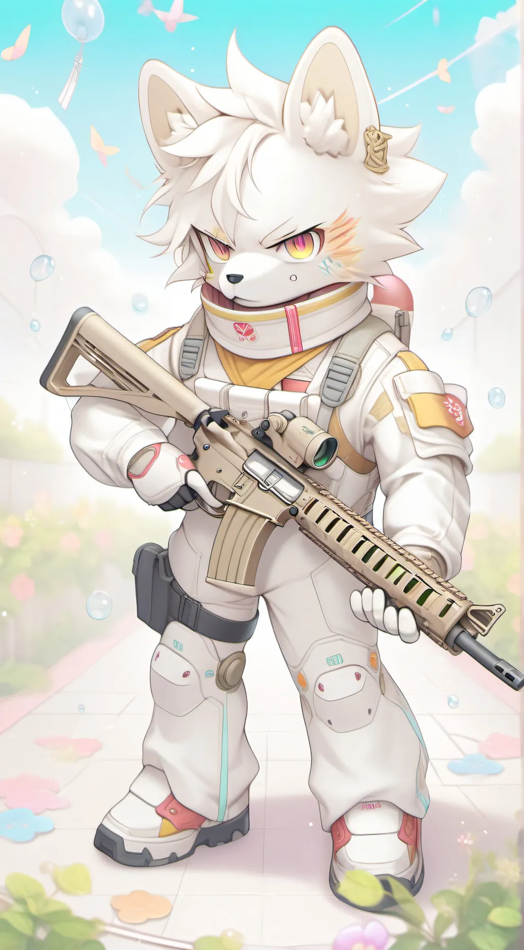 ai character: Furry background