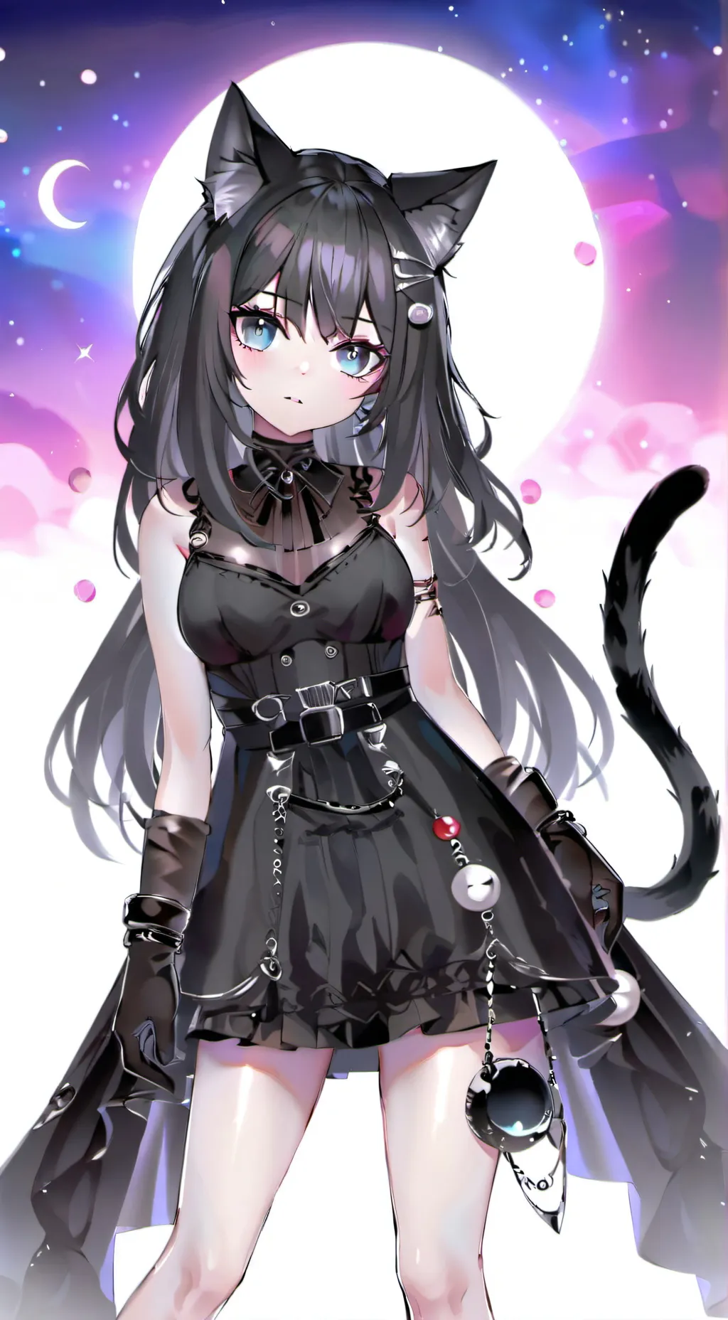 ai character: Luna Meow background