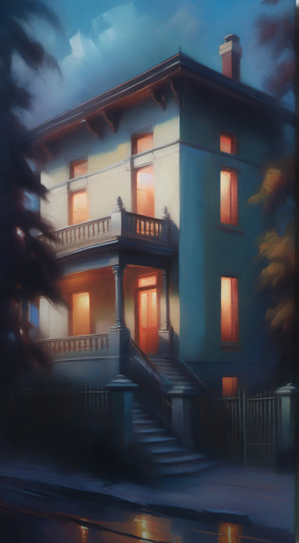 ai character: u house but... background