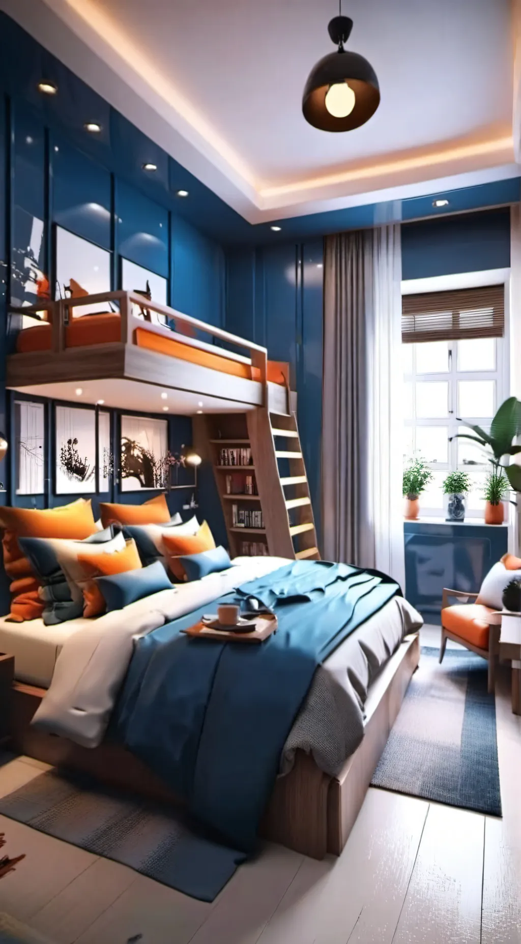 ai character: movie night  background