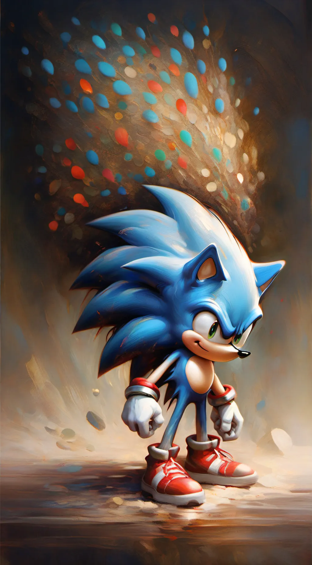 ai character: sonic x shadow background