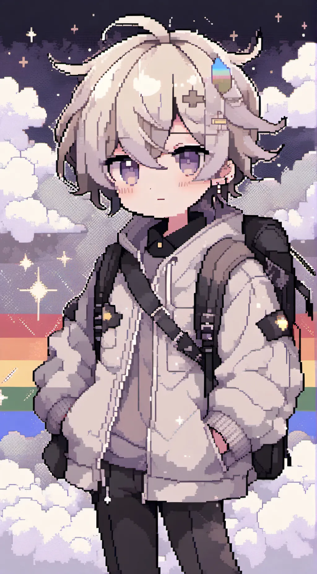 ai character: Kny pride background