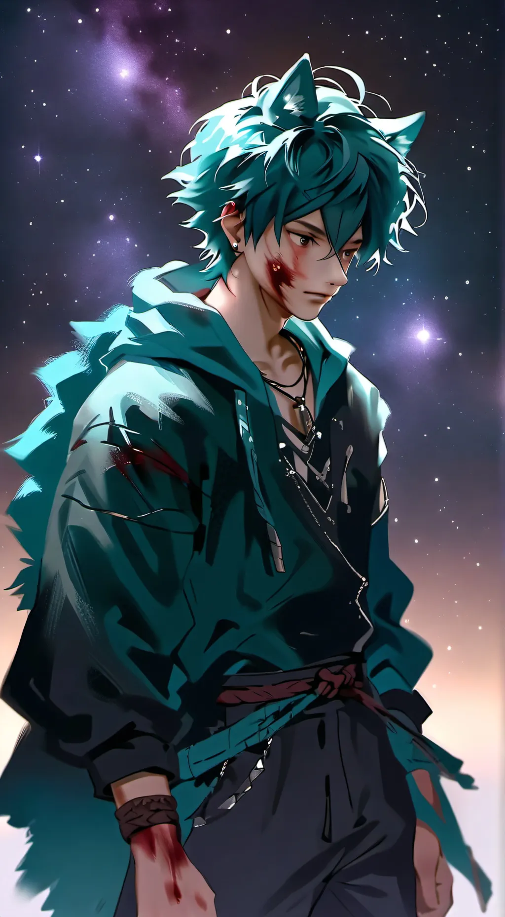 ai character: Hex background