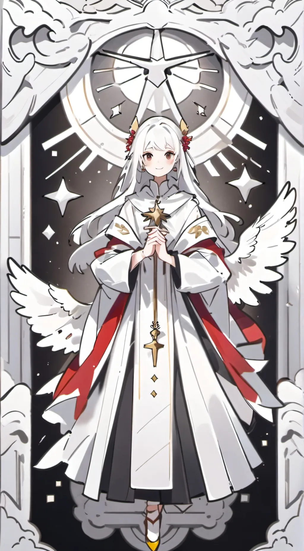 ai character: HH HB heaven background