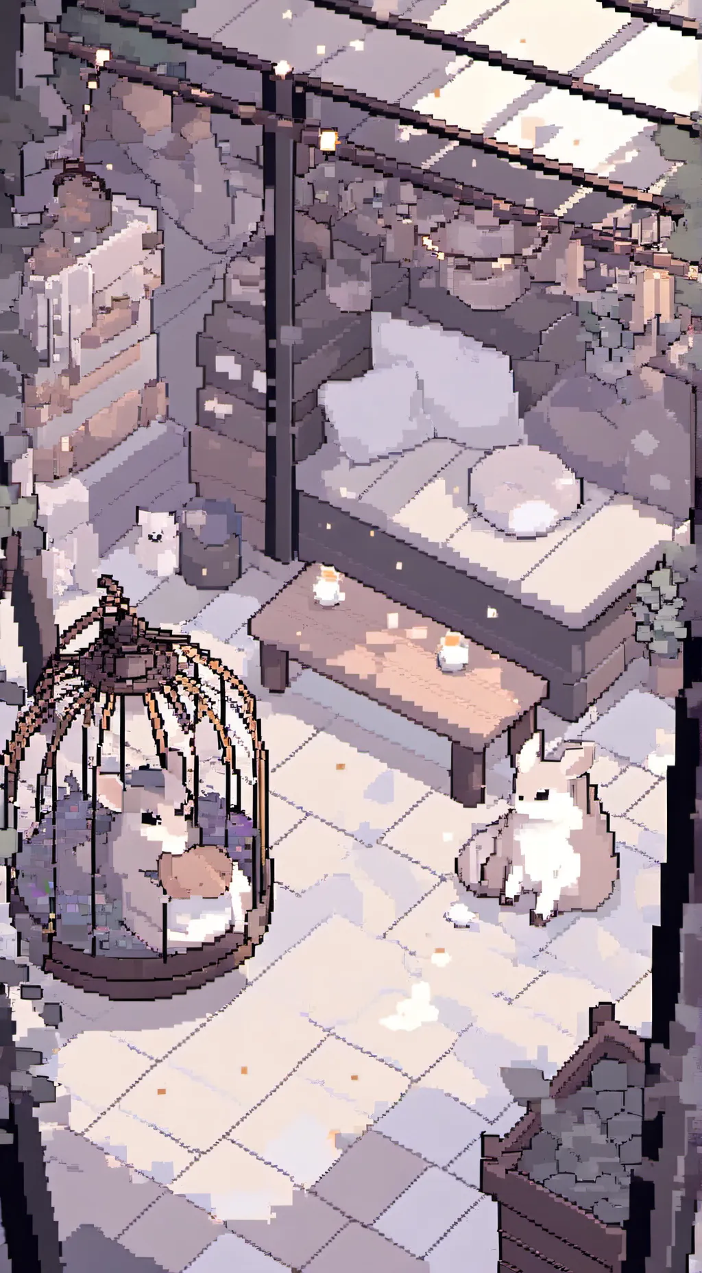 ai character: ch in zoo background