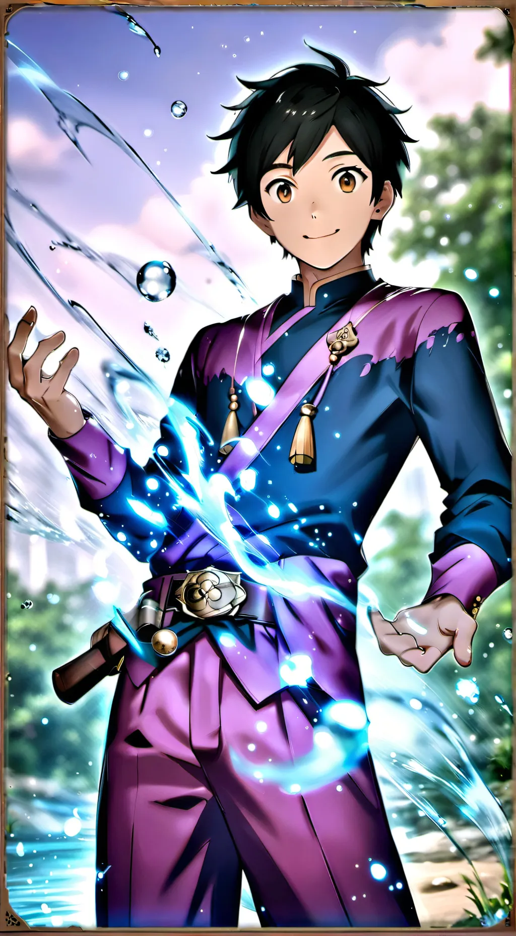 ai character: Thiago  background