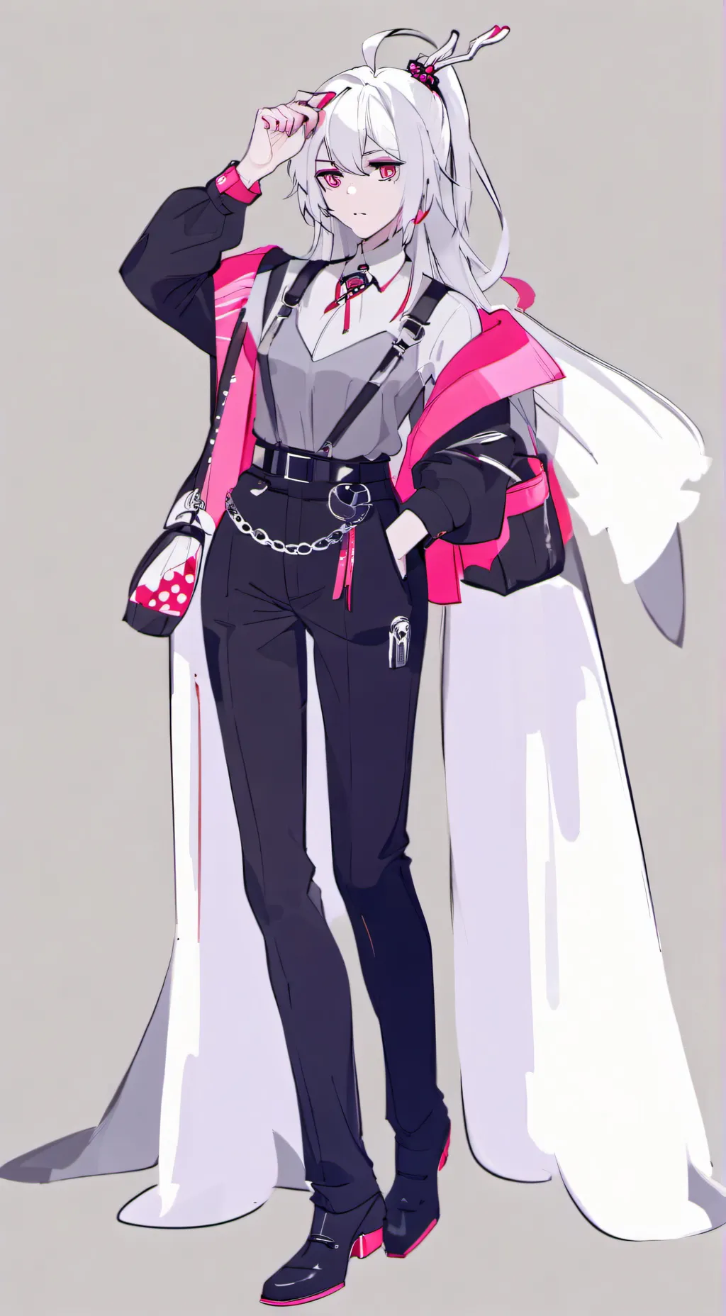 ai character: Cute girlfriend  background