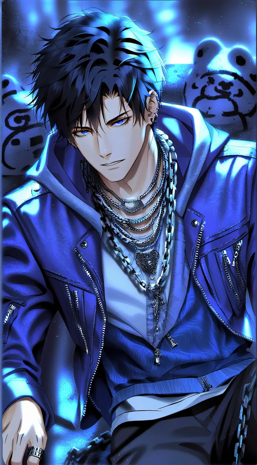 ai character: Damien background