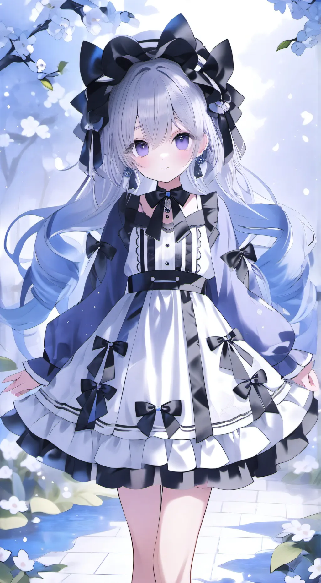 ai character: sweet girl background