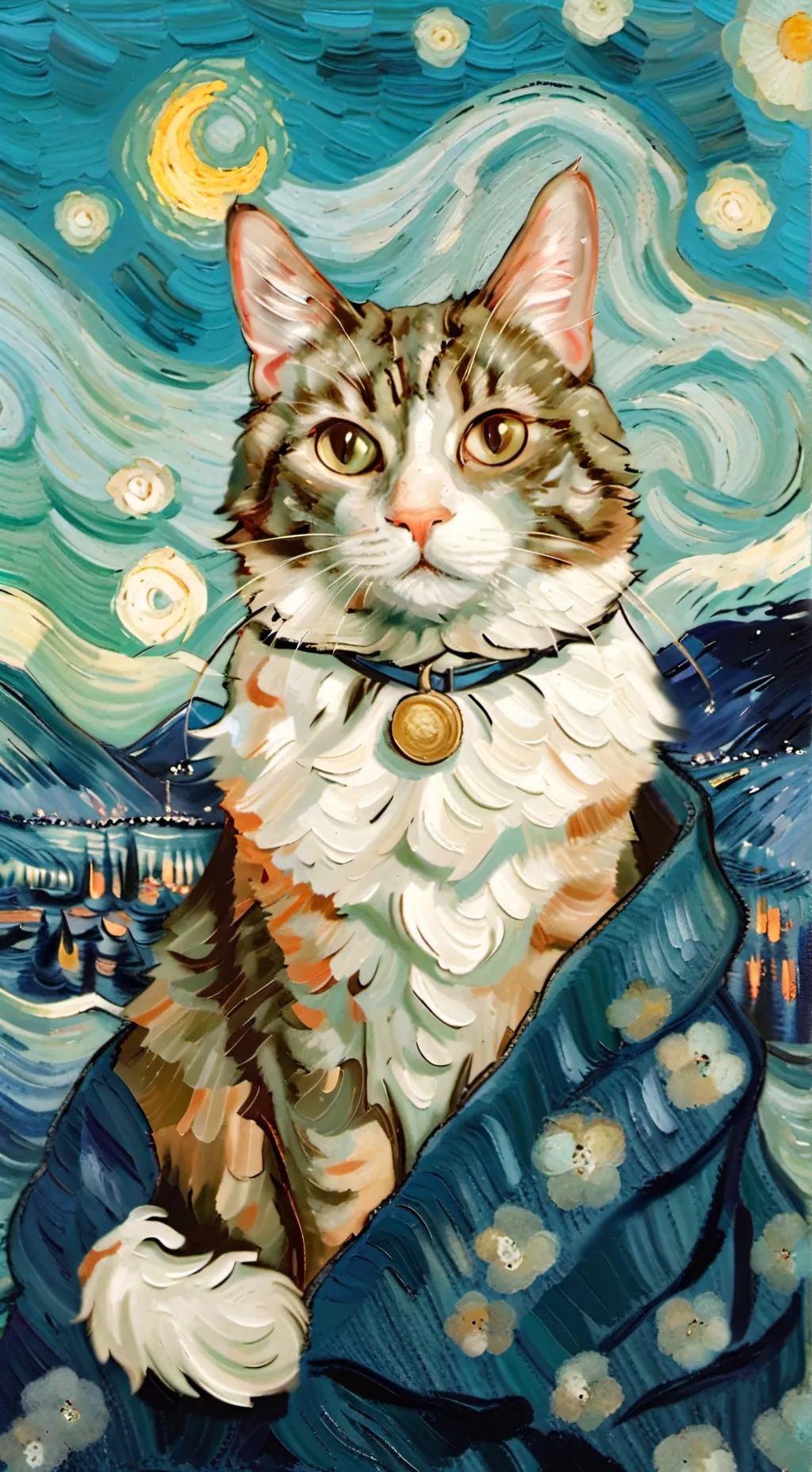 ai character: super sigma cat background