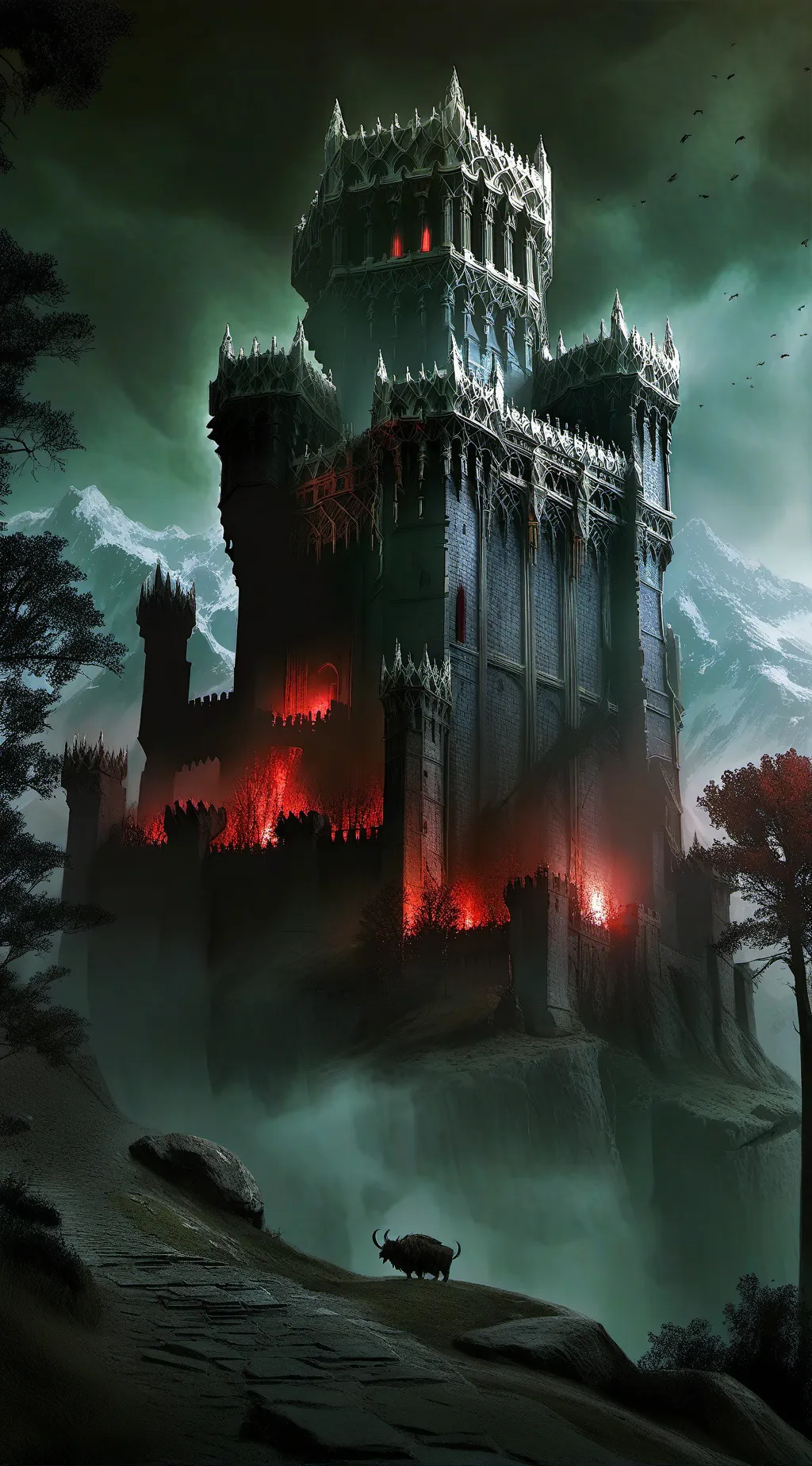 ai character: The darkness  background