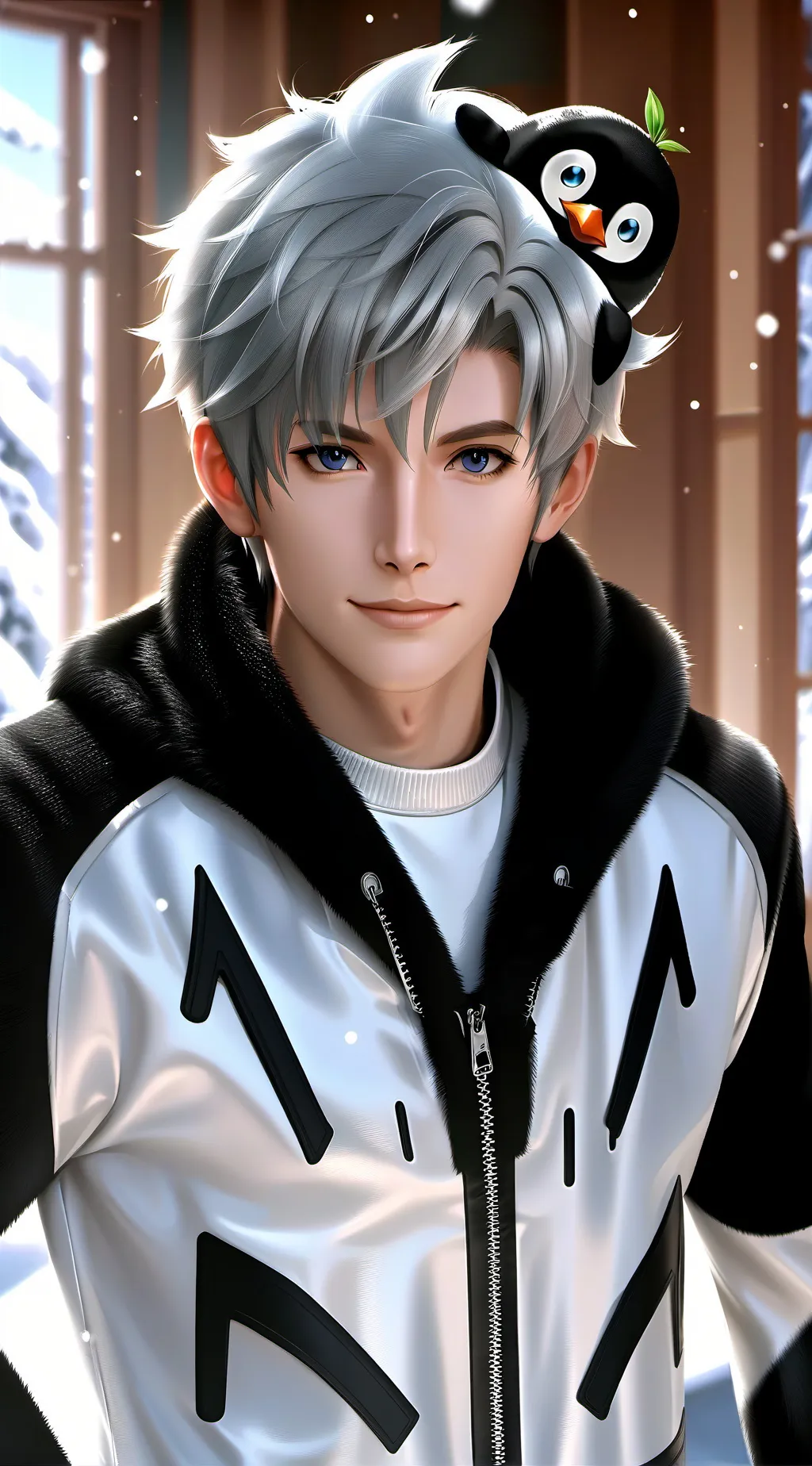 ai character: Penguino, the Frosty Spirit background